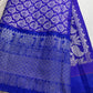 Yellow and Blue Semi Kuppdam Saree