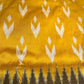 Yellow and Blue Double Ikkat Pochampally Pure Silk