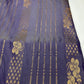 Purple Blue Semi Kanchi Saree