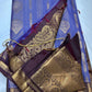 Blue Semi Kanchi Saree