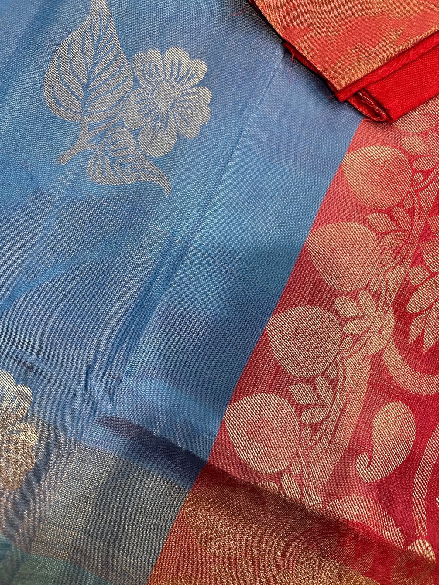 Pure Uppada Blue Saree