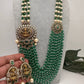 Goddess Lakshmi Color Multi Layer Beads Necklace - Green