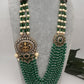 Goddess Lakshmi Color Multi Layer Beads Necklace - Green