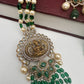 Goddess Lakshmi Color Multi Layer Beads Necklace - Green