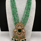 Victorian Peacock Color Multi Layer Beads Necklace - LightGreen