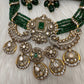 Victorian Kundan  Color Multi Layer  Beads Necklace - Green