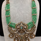 Victorian Kundan  Color Multi Layer  Beads Necklace - LightGreen