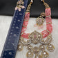 Victorian Kundan  Color Multi Layer  Beads Necklace - Pink