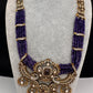 Victorian Kundan  Color Multi Layer  Beads Necklace - Purple