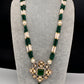 Kundan Green Stone Pearls Beads Necklace