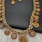 Matte Goddess Lakshmi Bottu Mala Long Necklace