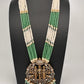 Ram Parivar Crystal Beads  Color Stone Necklace - LightGreen