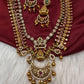 Goddess Lakshmi Double Layer Matte Long Necklace