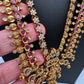 Goddess Lakshmi Double Layer Matte Long Necklace