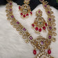 Goddess Lakshmi Red Stone Red beads Necklace