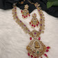 Goddess Lakshmi Red Stone Red beads Necklace