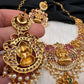 Goddess Lakshmi Kempu Pearls Short Guttapusalu Necklace