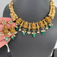 Cluster Pearls Goddess Lakshmi Kanthi Neckline Necklace