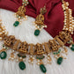 Cluster Pearls Goddess Lakshmi Kanthi Neckline Necklace