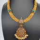 Matte Nakshi Kanthi Necklace in Antique Finish