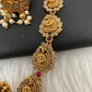 Nakshi Matte Krishna Necklace with Jhumkas