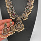 AD Antique Goddess Lakshmi Turnable Pendent Short Necklace