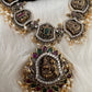 AD Antique Goddess Lakshmi Turnable Pendent Short Necklace