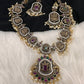 AD Antique Goddess Lakshmi Turnable Pendent Short Necklace