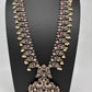 Moissanite Mango Pattern Color Stone Long Guttapusallu Necklace - Red