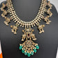 Polki Victorian green Beads Short Necklace