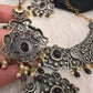 Victorian Color Stone Moissnite  Necklace - Purple