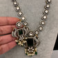 Victorian CZ Dainty Color Stone Necklace - Green