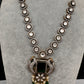 Victorian CZ Dainty Color Stone Necklace - Green