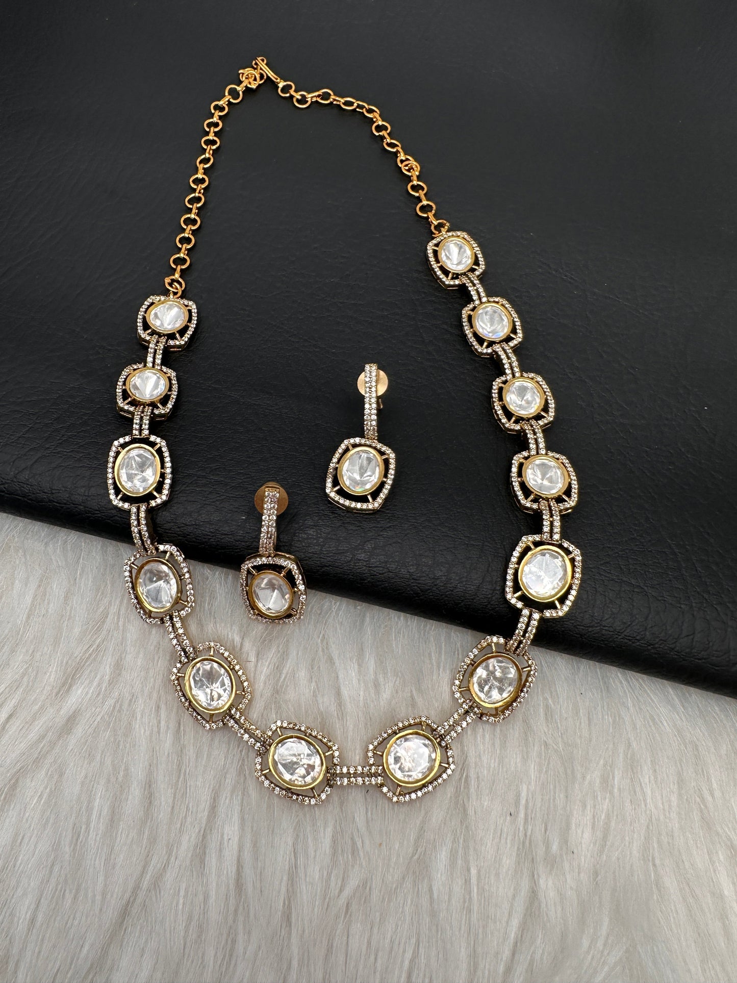 Victorian Moissanite Dainty Necklace