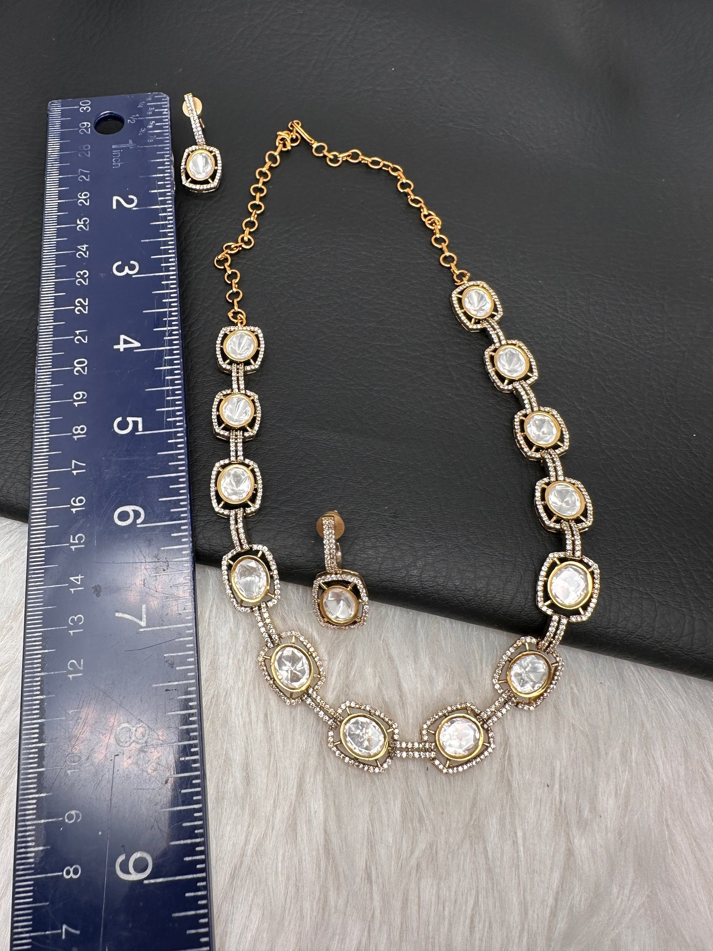 Victorian Moissanite Dainty Necklace