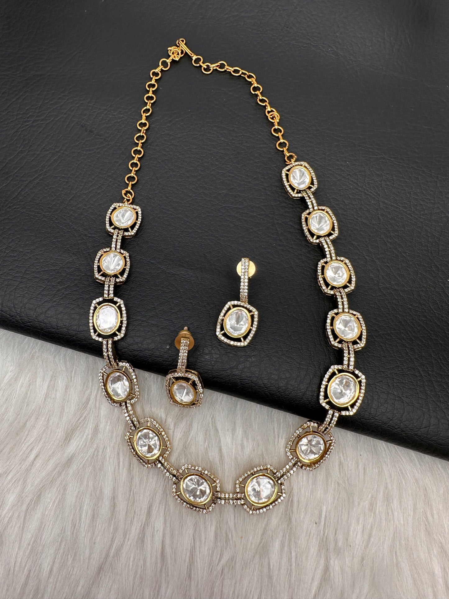 Victorian Moissanite Dainty Necklace