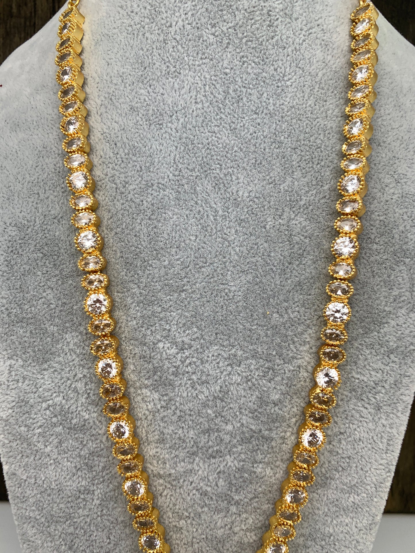 AD Green Stone Long Necklace