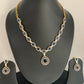 AD Blue Stone Dainty Short Neckalce