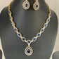 AD Blue Stone Dainty Short Neckalce