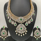 AD Emerald Green Stone Short Necklace