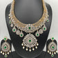 AD Emerald Green Stone Short Necklace