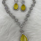 Doublet Stone Short Necklace - Yellow