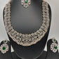 AD Emerald GreenDetachable Pendent Long  Necklace