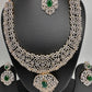 AD Emerald GreenDetachable Pendent Long  Necklace