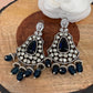 Blue Stone Kundan Earrings