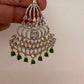 AD Emerald Green Stone Earrings