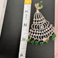 AD Emerald Green Stone Earrings