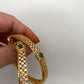 AD Red Green Stone Bangle