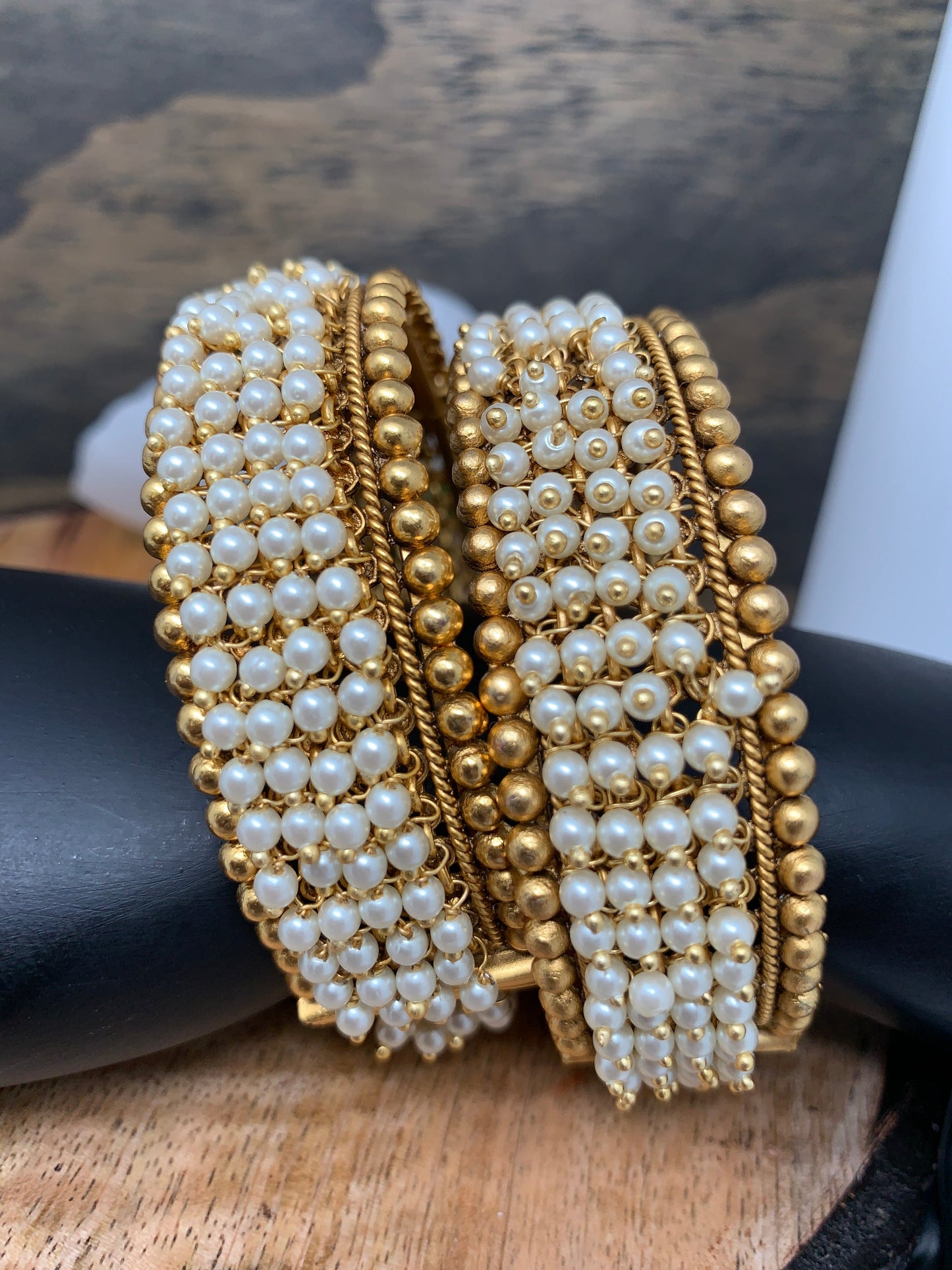 Pearl Cluster Bangle