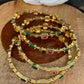 Golden Multi Stone Bangle